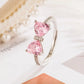 Blush Love Bow Adjustable Ring