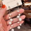 Long Pearl Drop Earrings