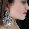 stylish mirror look earrings