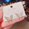 Korean butterfly stud earrings