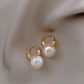Gold Plated Huggie Hoop Earring
