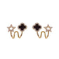 Black Star Stud Earrings