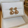 Gold Plated Pearl Earrings