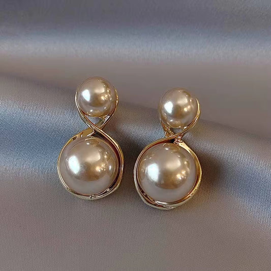 Gold Plated Pearl Earrings