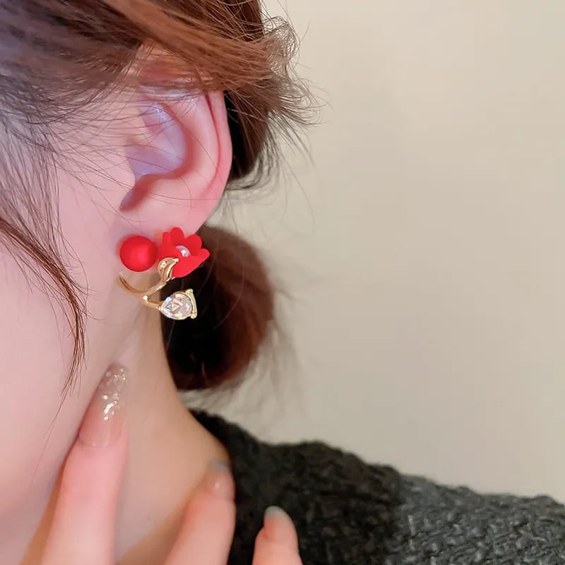 Crystal Stud Tops Earrings for Girls