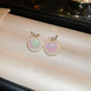 Apple Charms Stud Earring