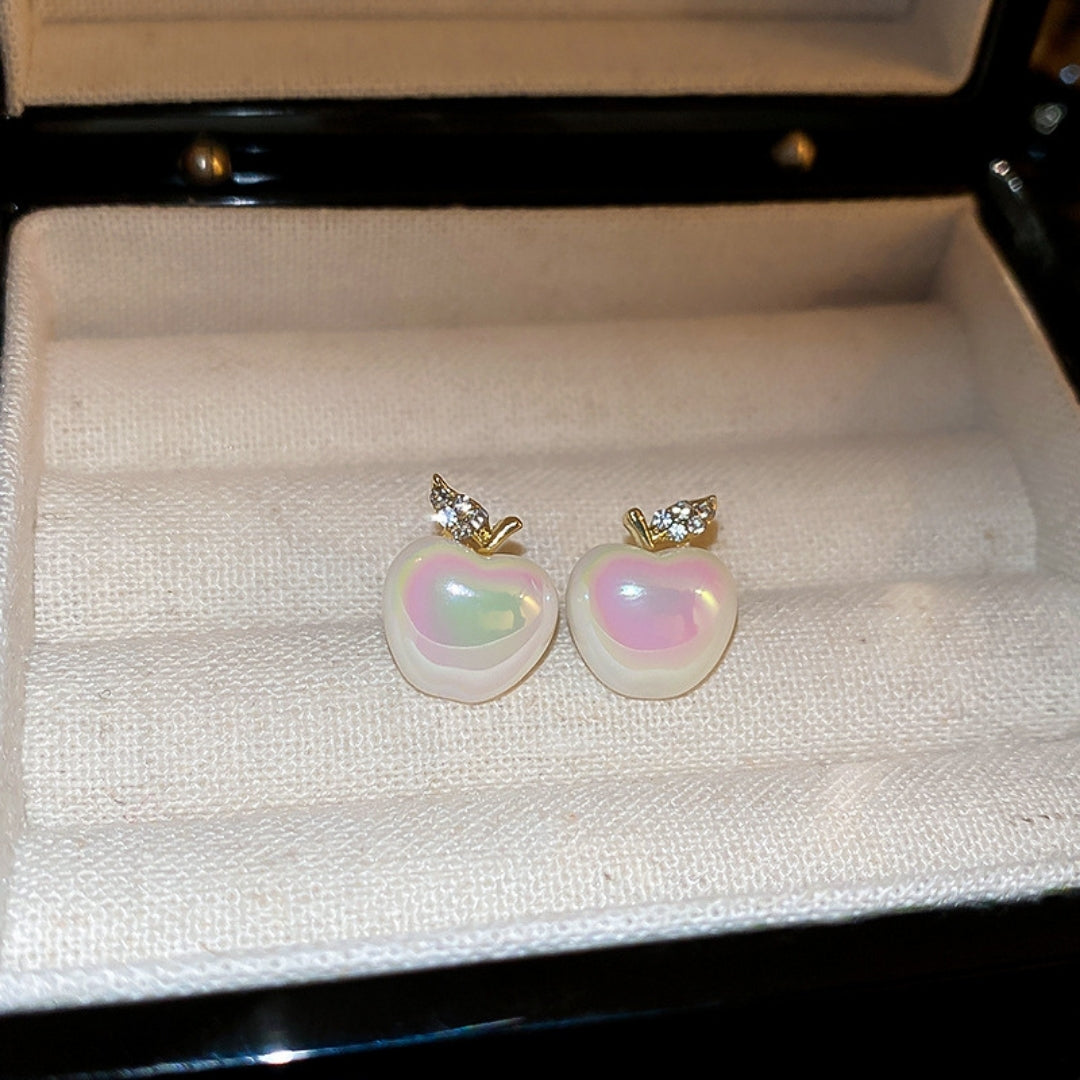 Apple Charms Stud Earring