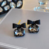 Beautiful black crystal earrings