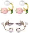 Fresh  Flower/Rose combo Stud Earings