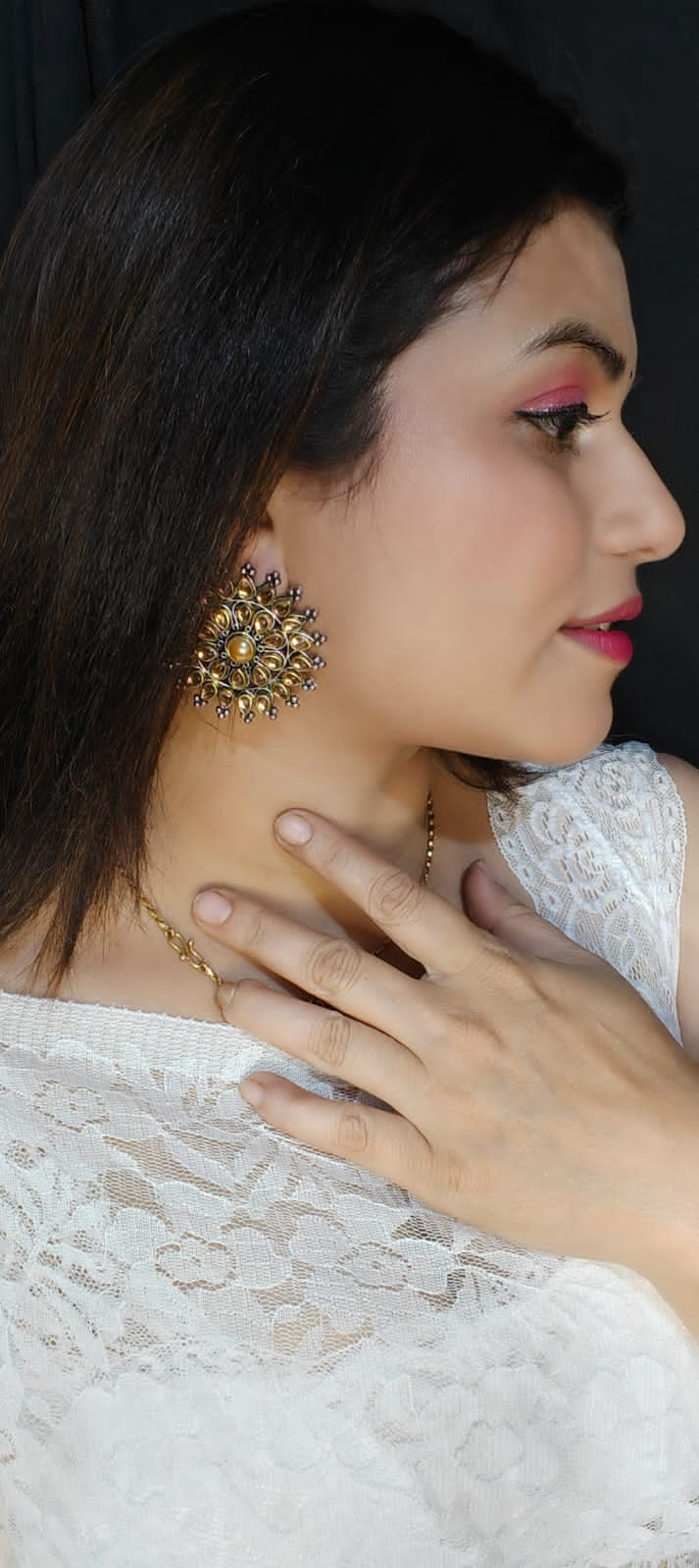 gold Plated Design Earrings