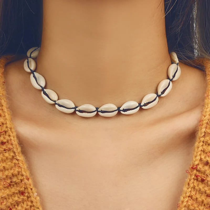 Natural Sea Shell Choker Necklace