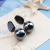 Vintage Black Pearl Drop Studs Earrings