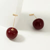 Blood Red Cherry Earrings