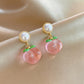 Pink Peach Earrings