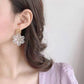 Crystal Lily Dangle Earrings