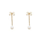 Dreamy Pearl Bow Earrings