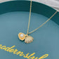 Seashell and Pearl Gold Necklace