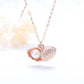 Seashell and Pearl rose gold Necklace pendent