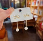 Dreamy Pearl Bow Earrings