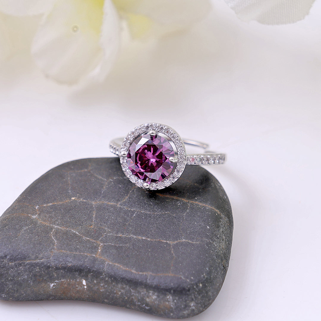 Elegant Purple Ring for Women