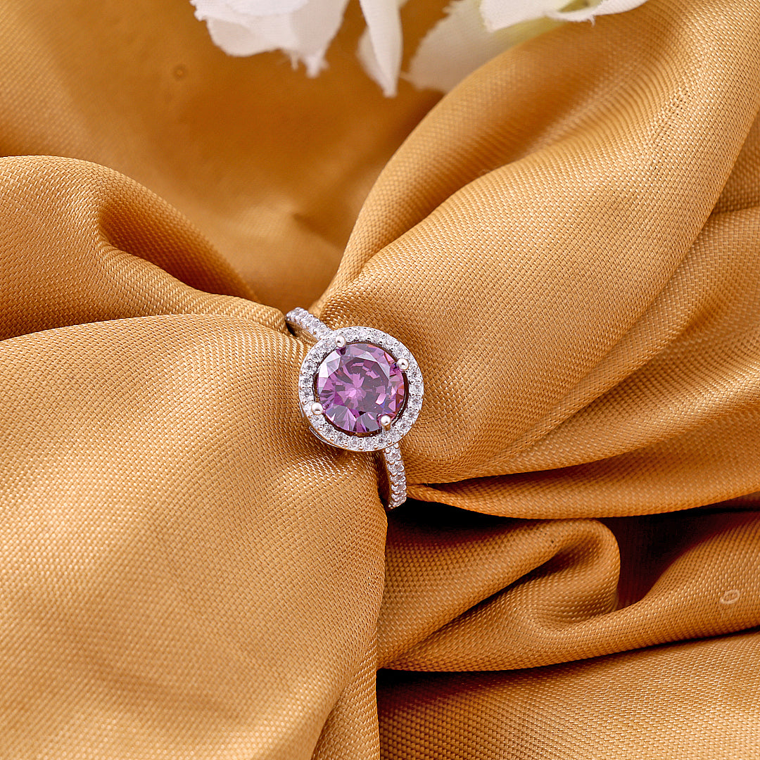 Elegant Purple Ring for Women