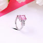 Pink Sterling Silver Ring