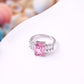 Pink Sterling Silver Ring