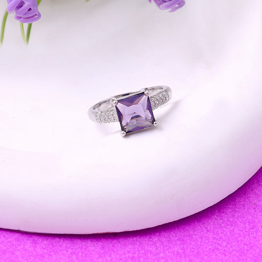 Purple  Square Ring