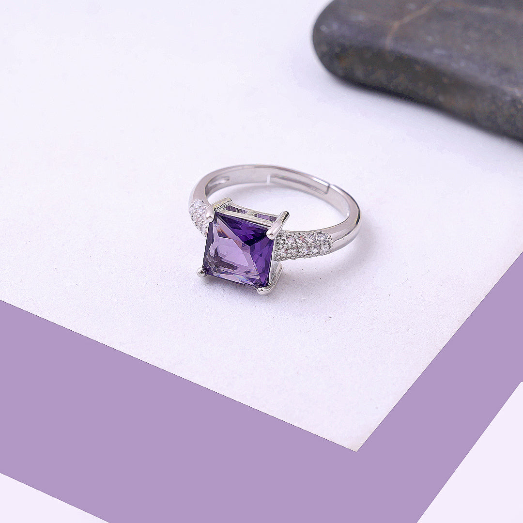 Purple  Square Ring