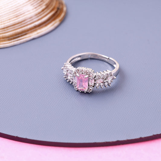 Pink Halo Princess ring