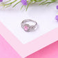 Pink Halo Princess ring