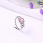 Pink Halo Princess ring