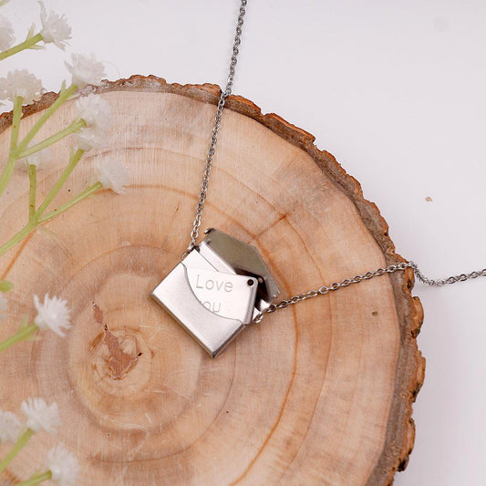Letter of Heart Envelope Necklace