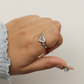 Silver Heart  Design Ring
