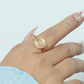 Elegant Gold Oval Ring