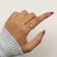 Elegant Geometric Adjustable Ring