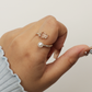 Golden Lotus Peral Ring