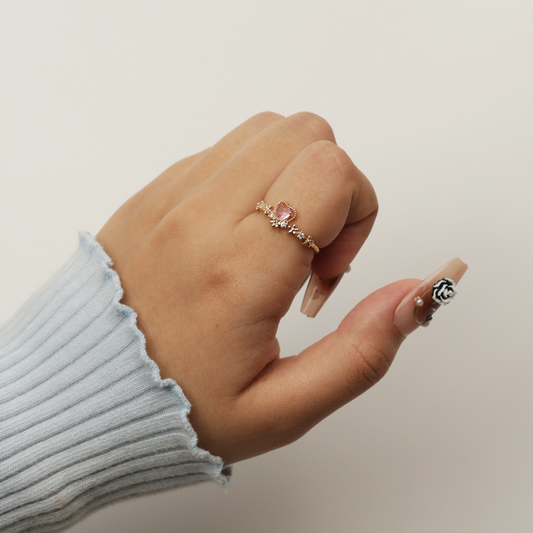 Magical Princess Crown Heart Ring