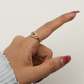 Golden Heart Design Ring