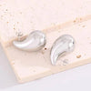 Water Tear Drop Style Stud Earrings | Gold & Silver