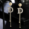 D letter Dangle Earring