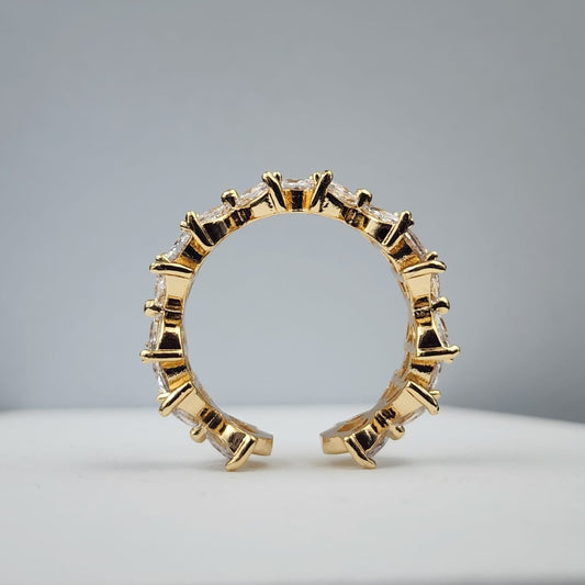 Abstract Shaped Golden Ring