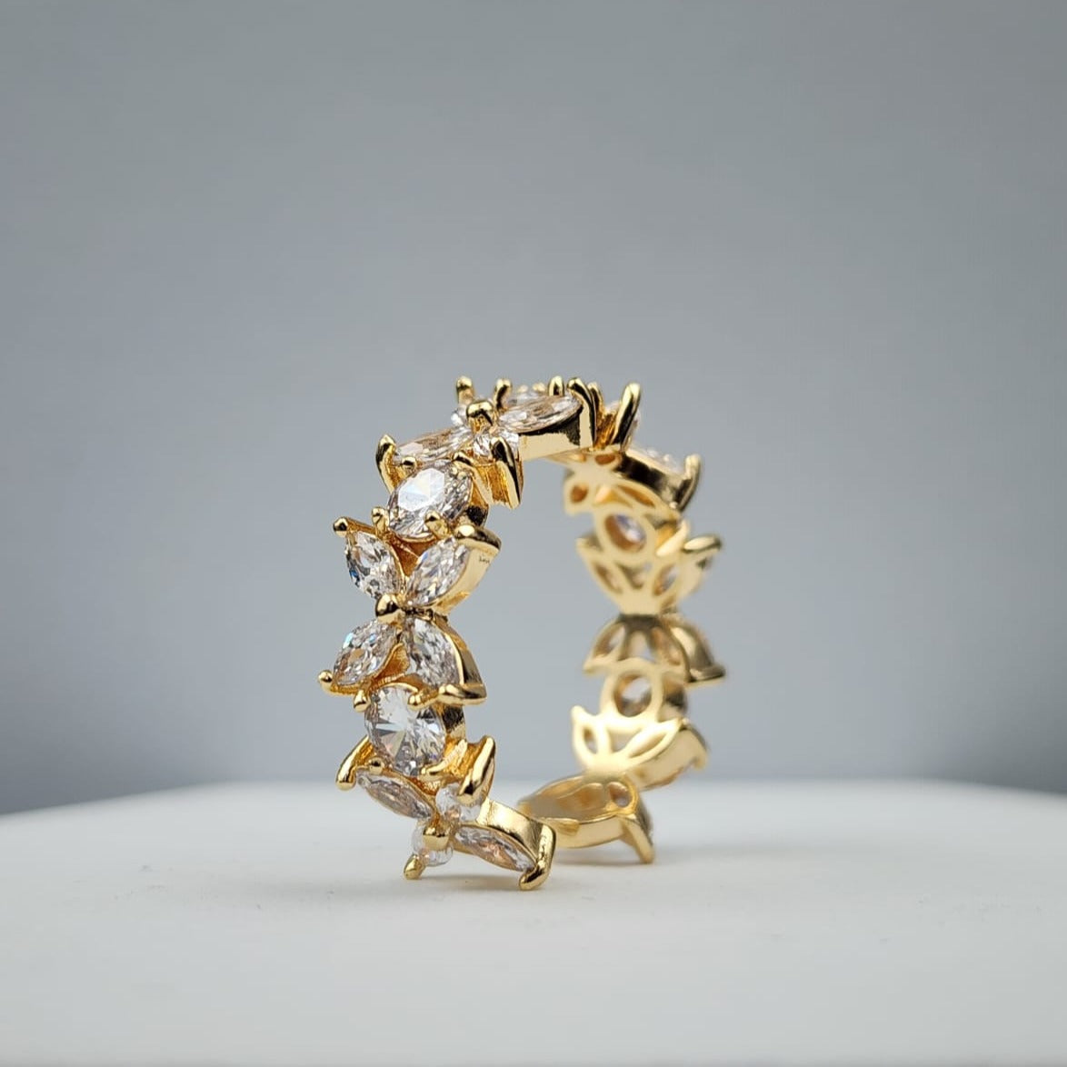 Abstract Shaped Golden Ring