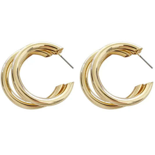 Triple Hoop Earrings