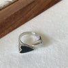 Women Black Love Index Ring