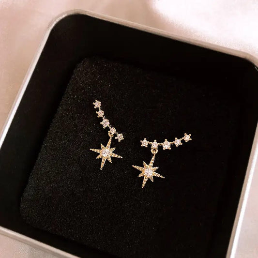 crystal Star temperament Drop earrings