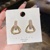 Trendy Drop Push Closure earrings