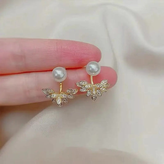 Leaf themed Korean Stud Earrings