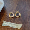 Korean Twister Earrings- white