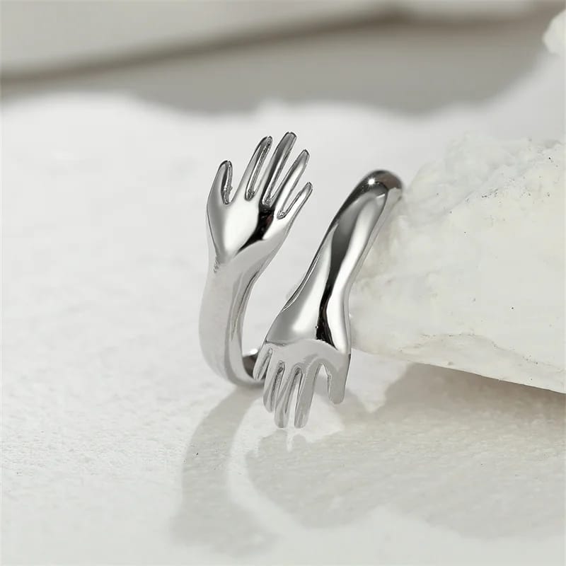 Adjustable Couple Hug Rings